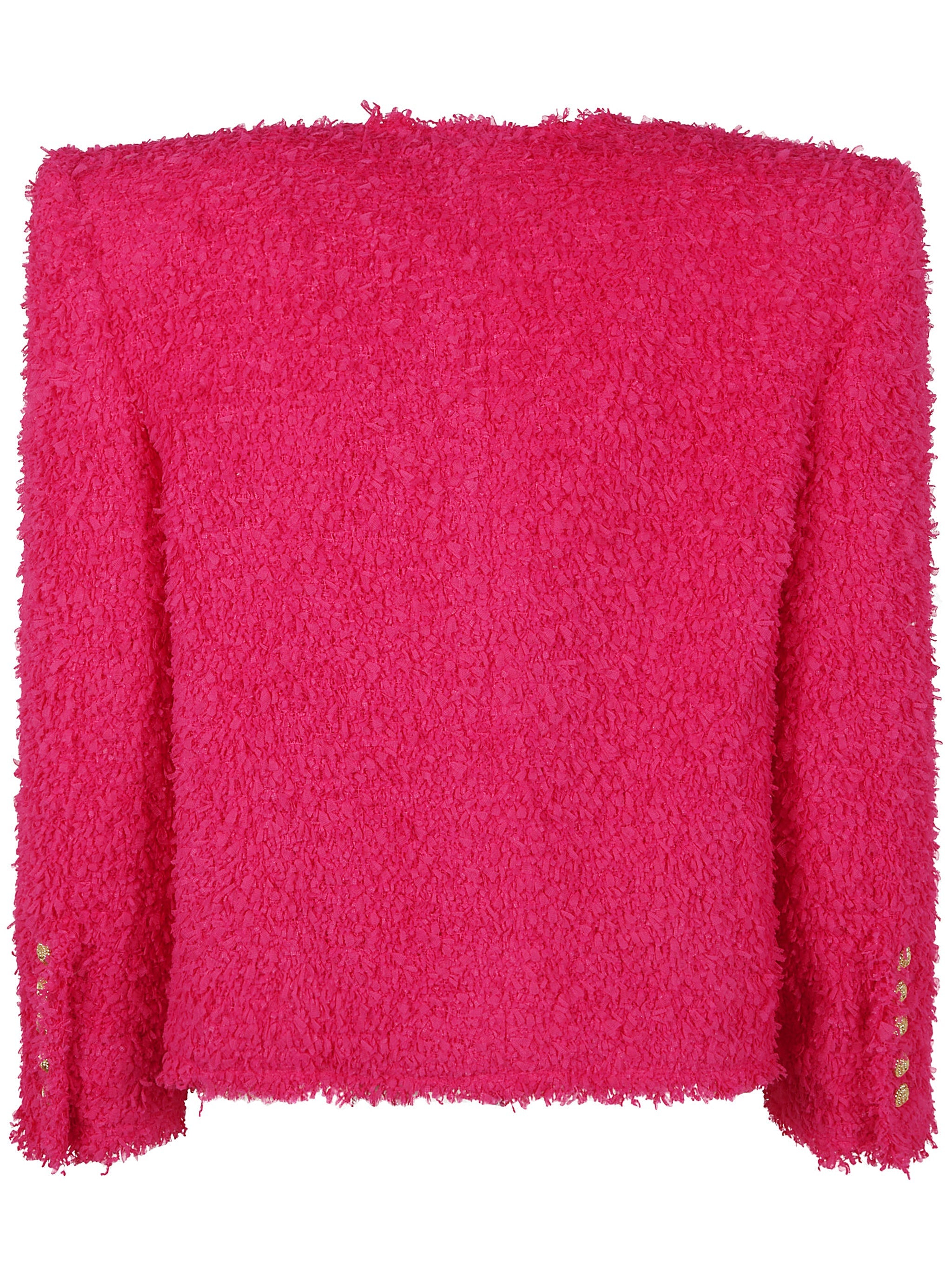 Balmain Women 8 Button Tweed Spencer Jacket