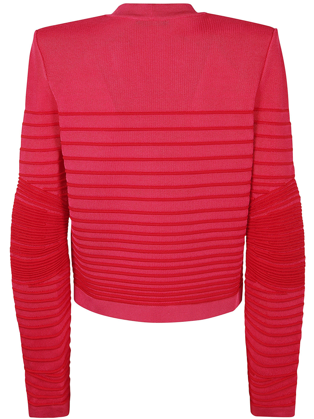 Balmain Women Lon Sleeves Side To Side Flechage Knit Cardigan