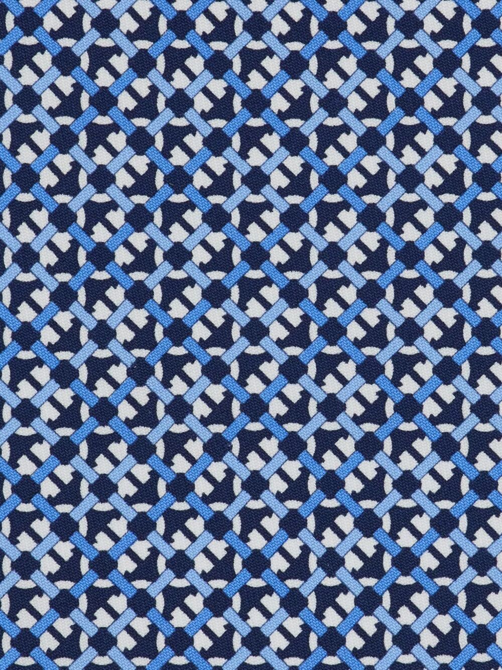 Ferragamo Men Anteo Gancini Print Silk Tie