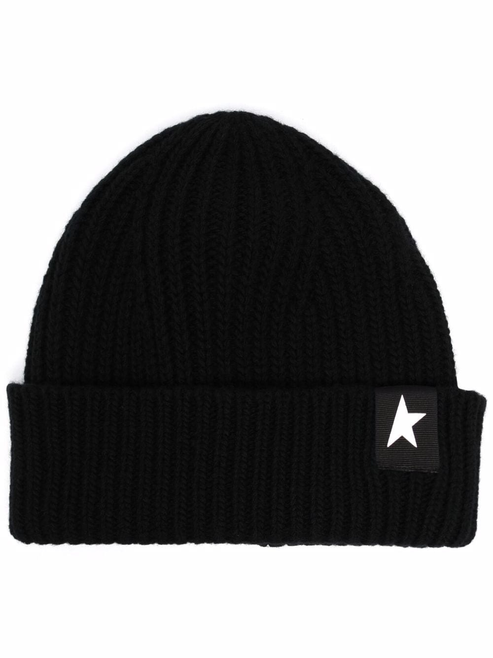 Golden Goose Men Wool Beanie With Star Patch