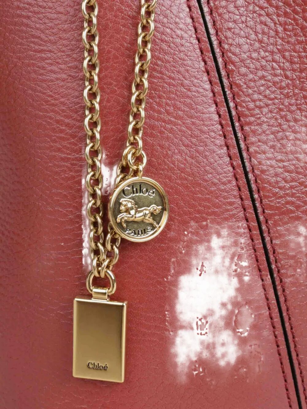 Chloe Women Chloé Spin Tote Bag In Grained Leather