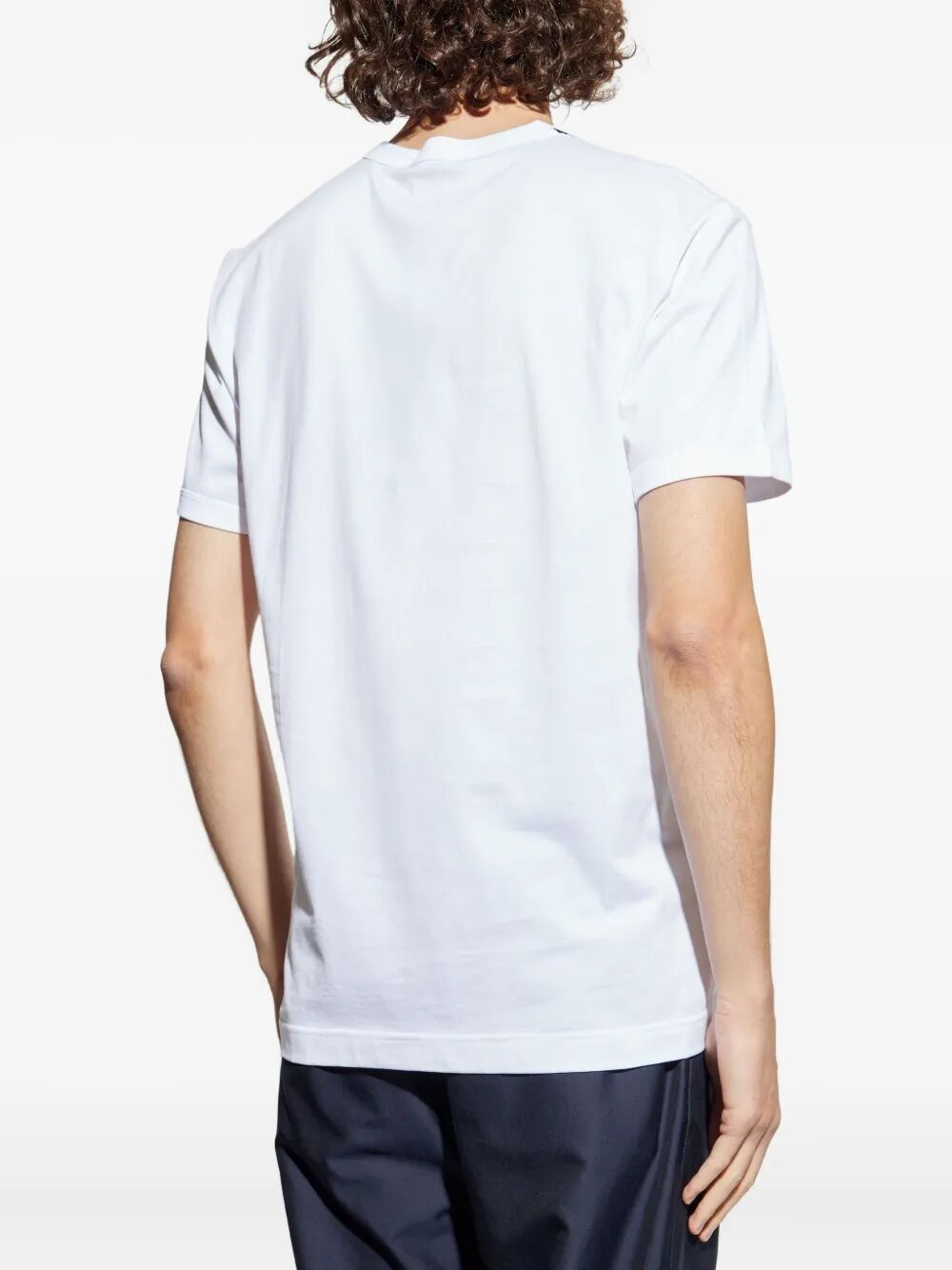 Dolce & Gabbana Men Crest Patch Cotton T-Shirt