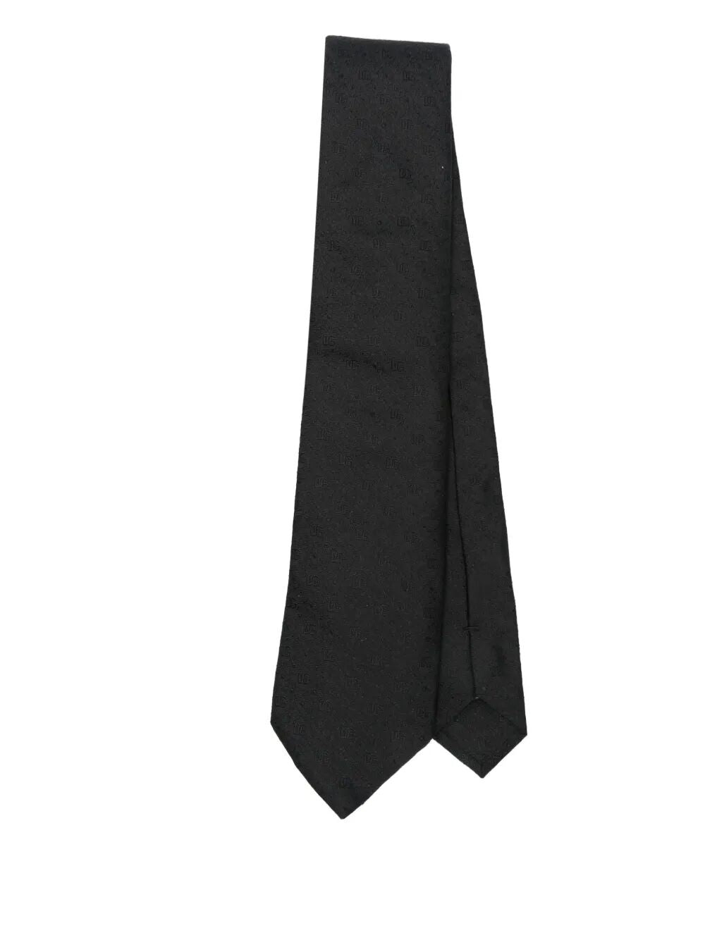 Dolce & Gabbana Men Embroidered Logo Silk Tie