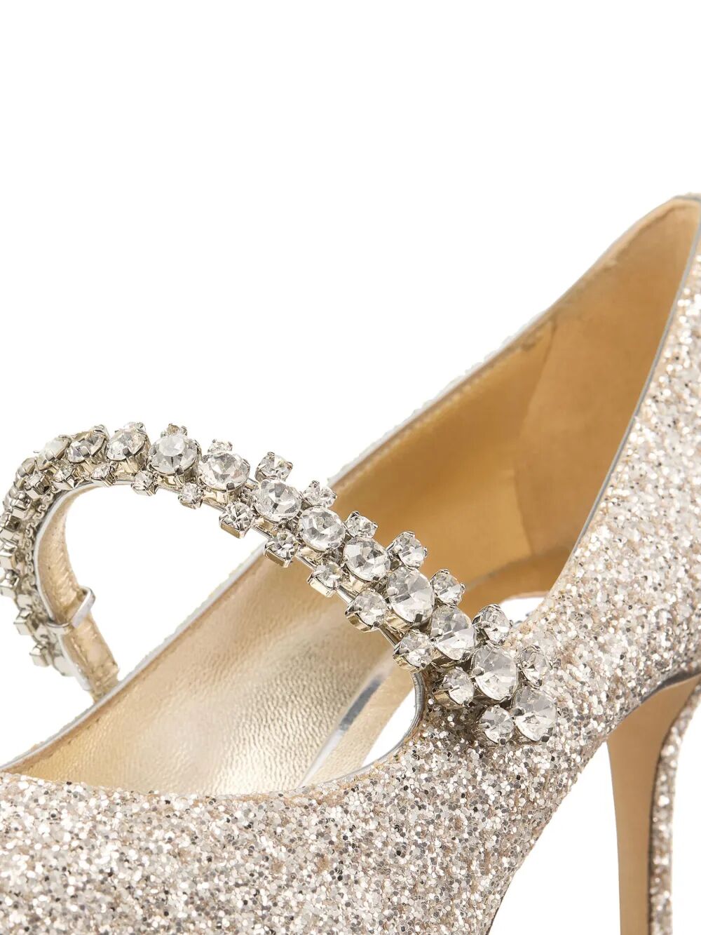 Jimmy Choo Women Crystal Embellished Bing 65 Pumps In Glitter Fabric