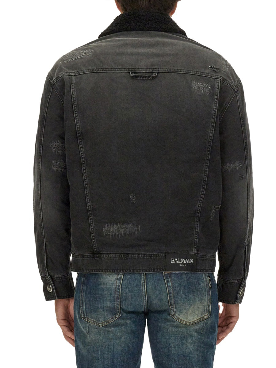 Balmain Men Destroyed Jacket