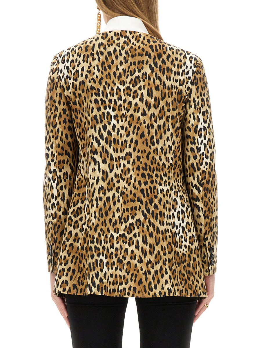 Moschino Women Jacket With Animal Pattern