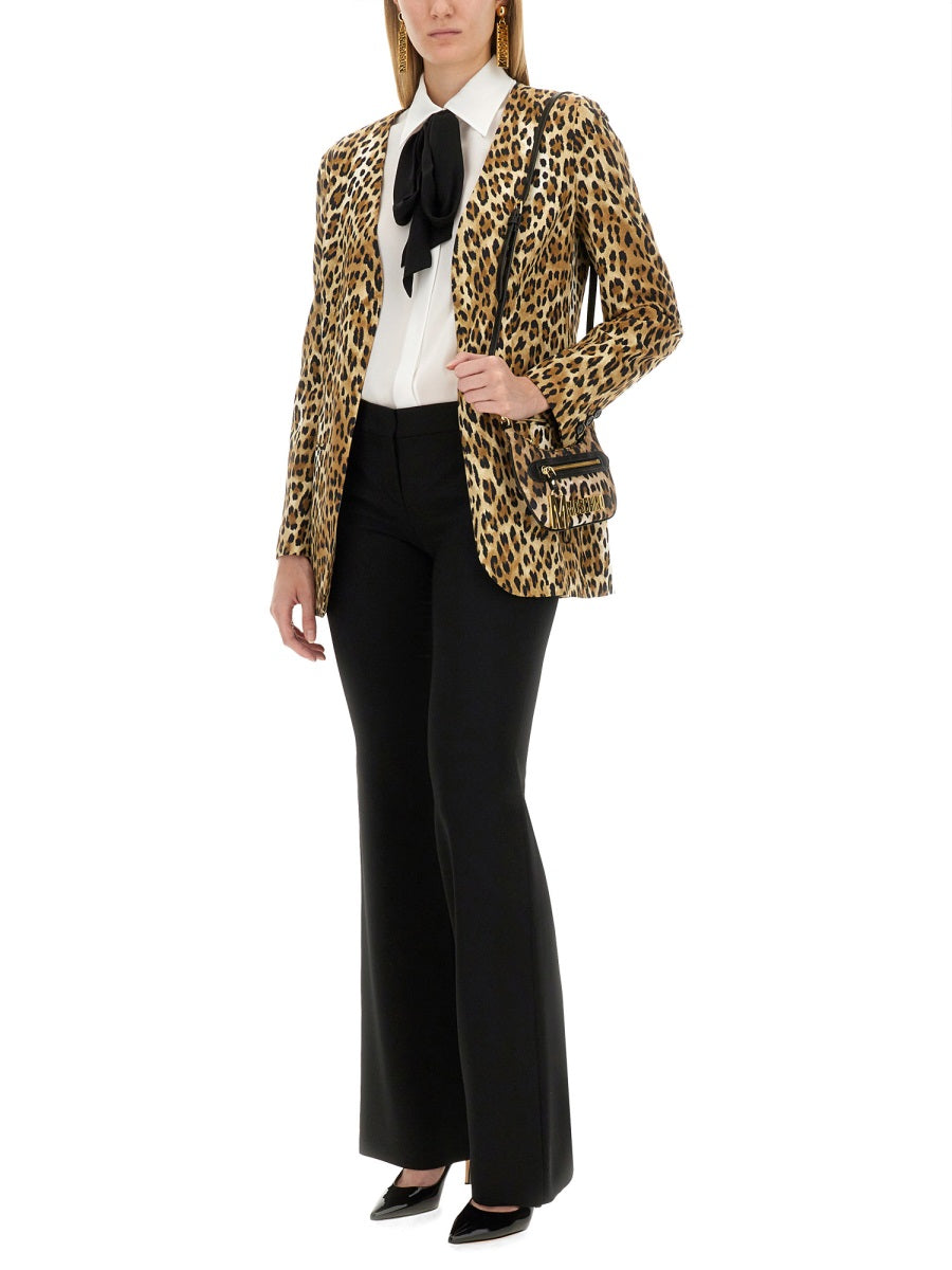 Moschino Women Jacket With Animal Pattern