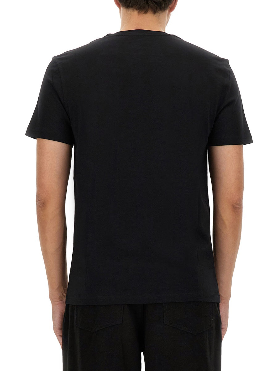 Moschino Men T-Shirt With Logo Patch