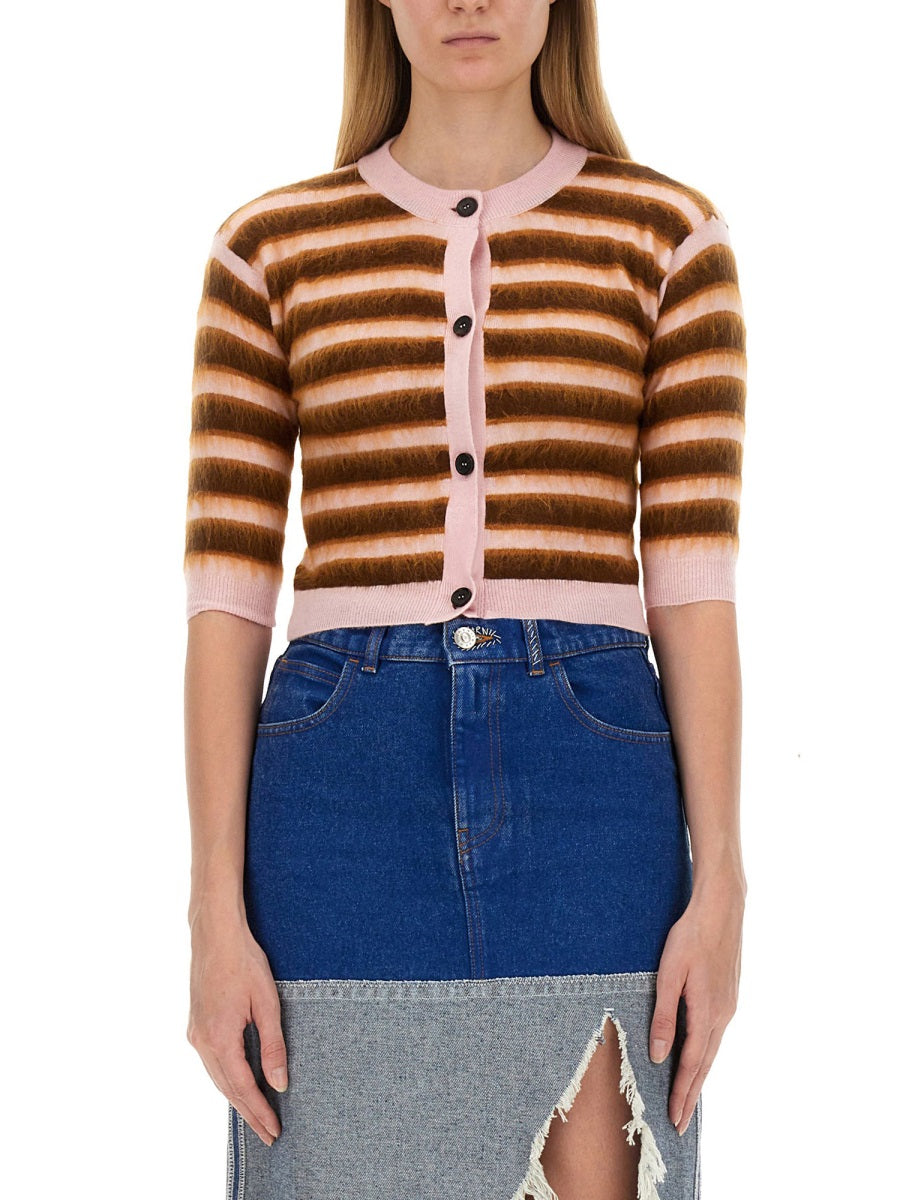 Marni Women Cardigan With Stripe Pattern