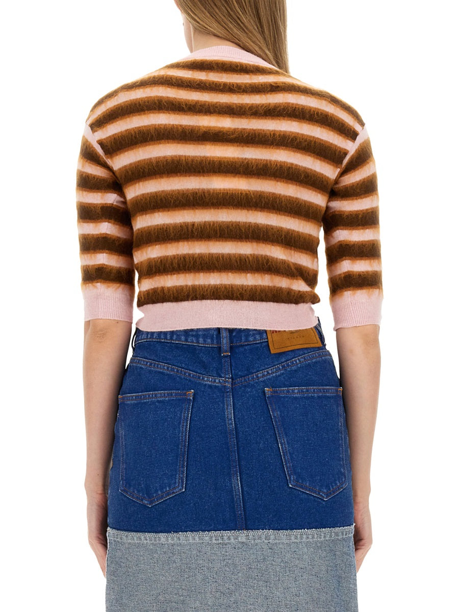 Marni Women Cardigan With Stripe Pattern