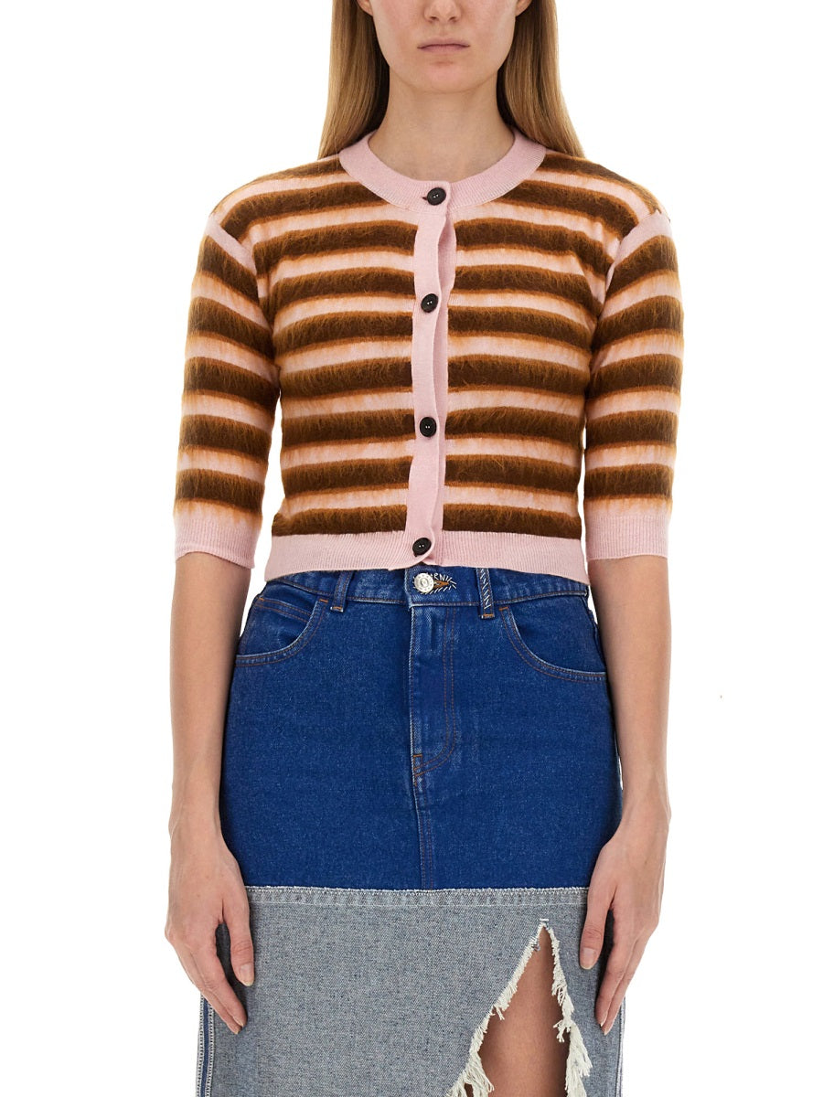 Marni Women Cardigan With Stripe Pattern