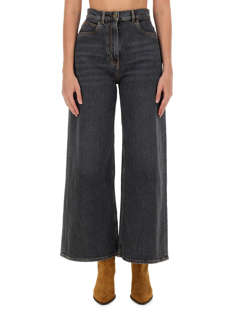 Etro Women Baggy Jacquard Jeans