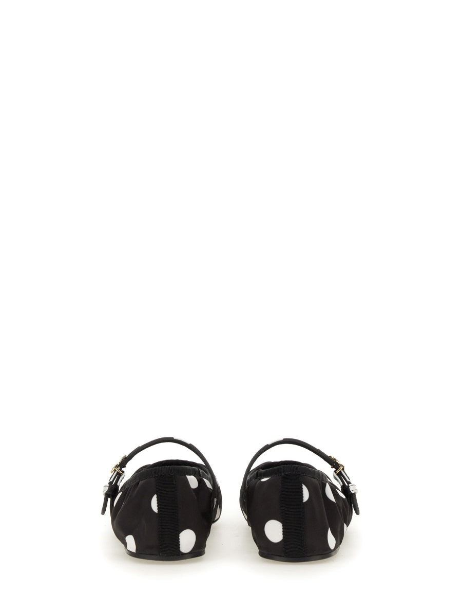 Dolce & Gabbana Women Printed Satin Ballerina