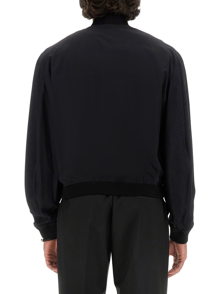 Versace Men Reversible Baroque Sea Jacket