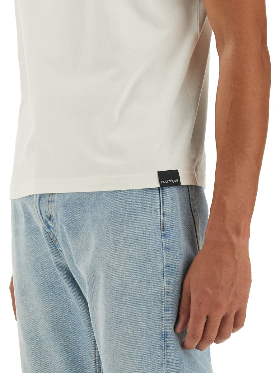 Courreges Men T-Shirt With Logo
