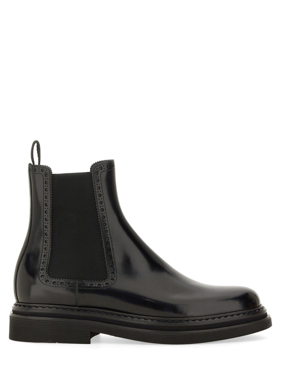 Dolce & Gabbana Men Brushed Leather Boot