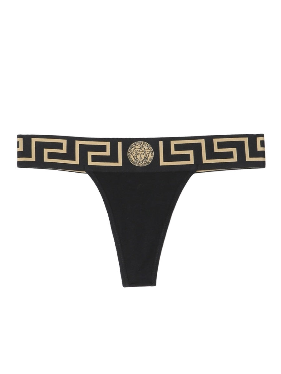 Versace Women Thong With Greek