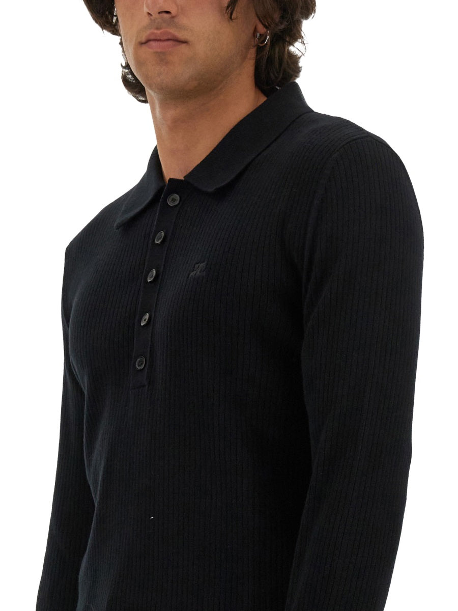 Courreges Men Polo With Logo