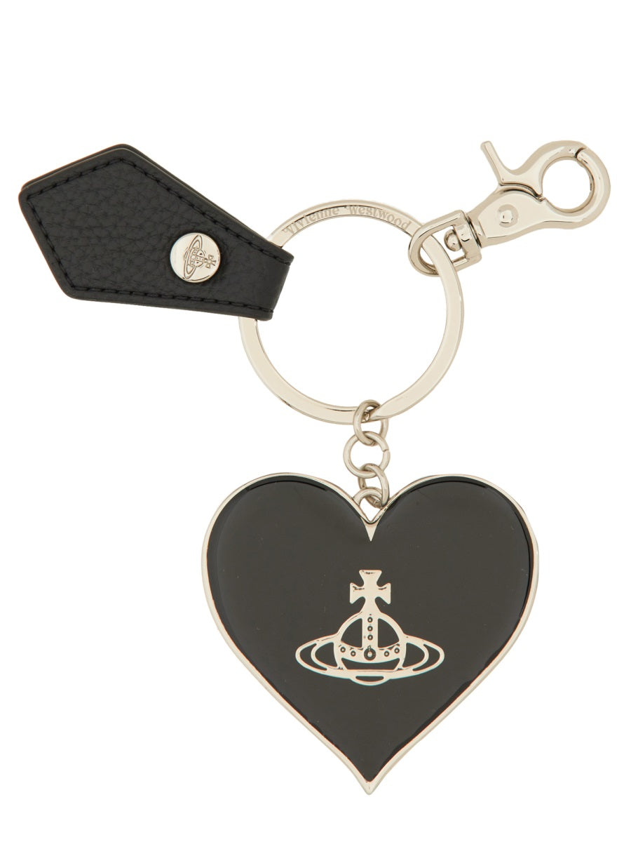 Vivienne Westwood Women "Mirror Heart" Keychain