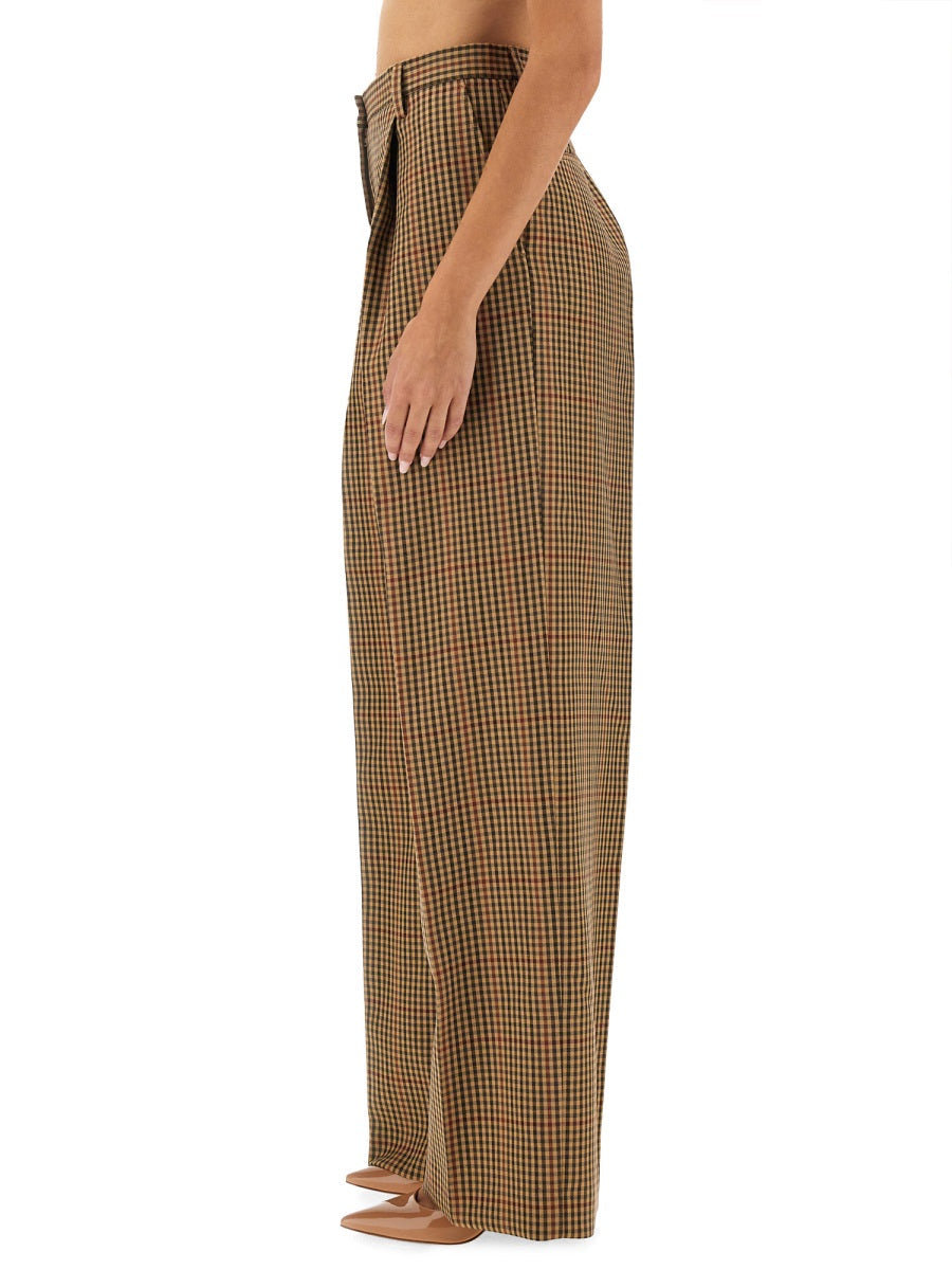 Dries Van Noten Women Pants With Check Pattern