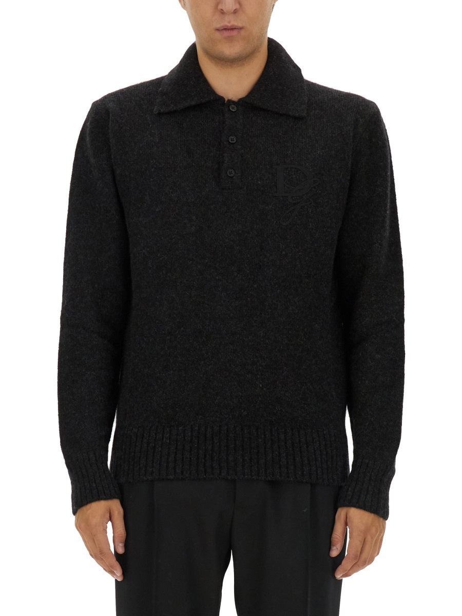 Dolce & Gabbana Men Wool Polo.