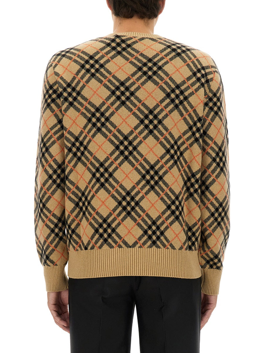 Burberry Men Cashmere Check Sweater