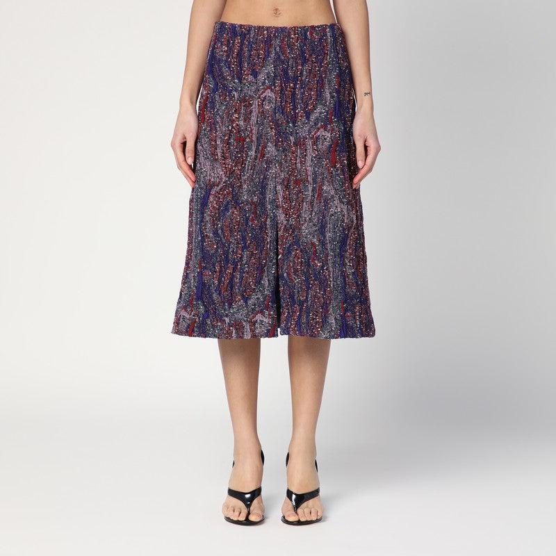 Dries Van Noten Skirt In Jacquard Cotton-Blend Viscose Women