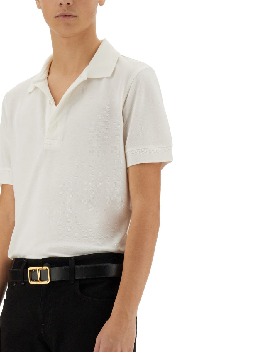 Tom Ford Men Piquet Polo