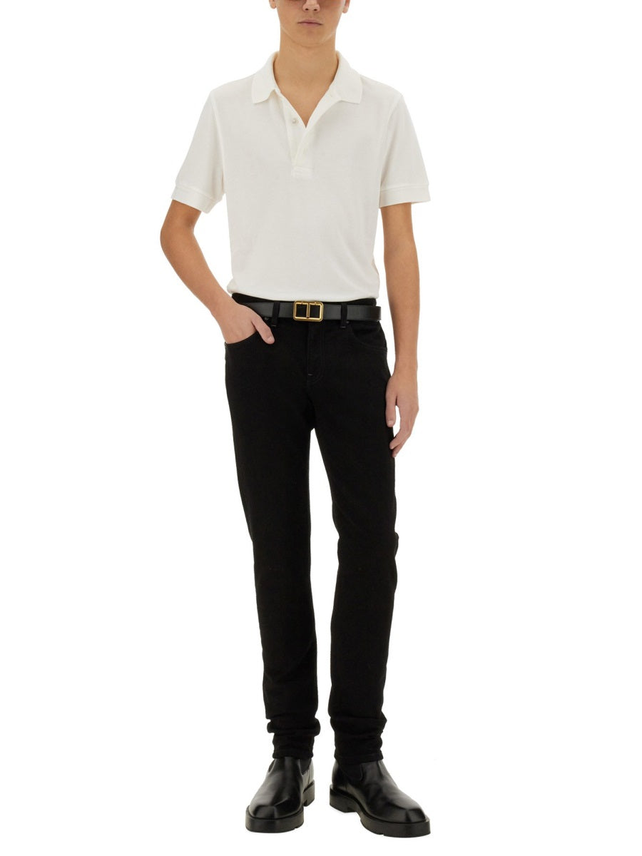Tom Ford Men Piquet Polo