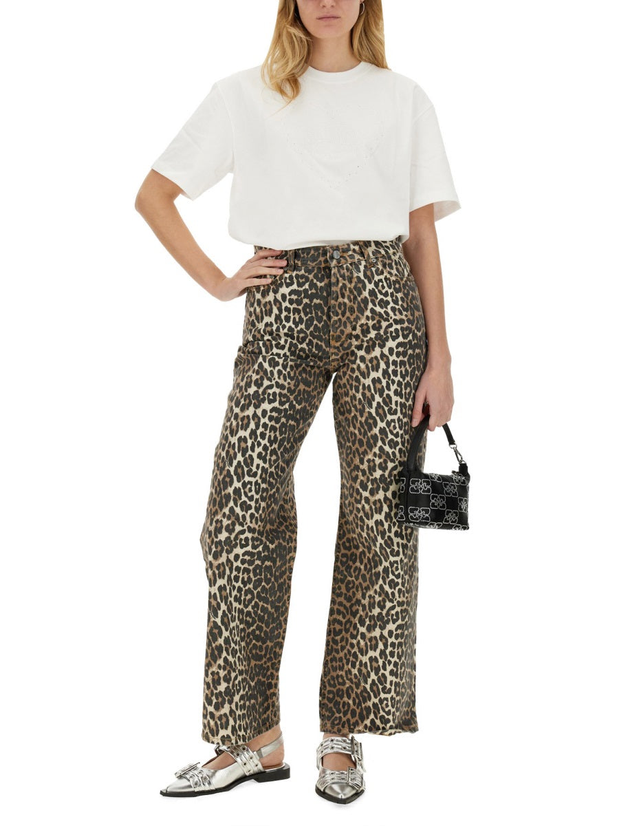 Ganni Women T-Shirt "Heart"