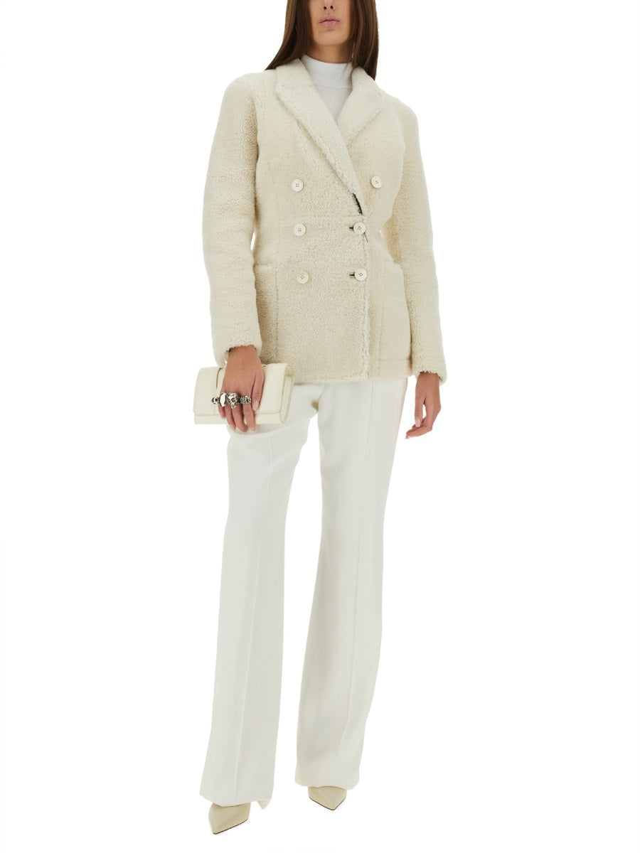 Alexander Mcqueen Women Double Breasted Coat