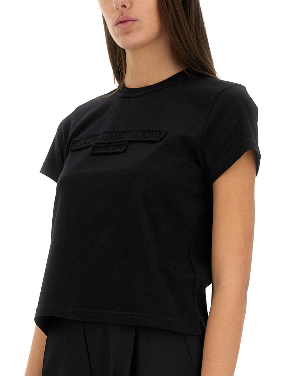 Alexander Wang Women Embossed Logo T-Shirt