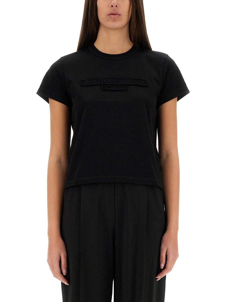 Alexander Wang Women Embossed Logo T-Shirt