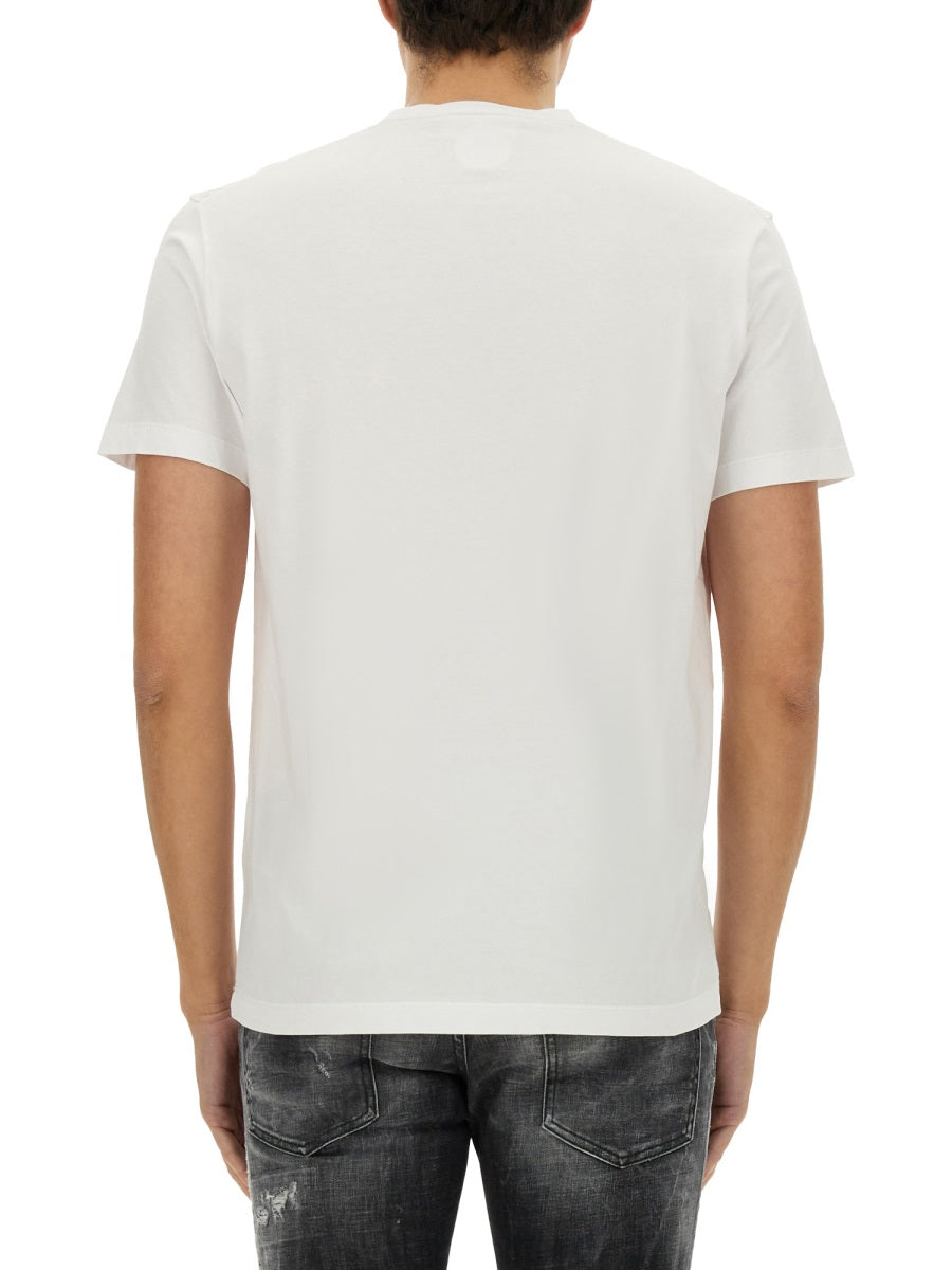 Dsquared Men "Cool Fit Velvet Logo" T-Shirt