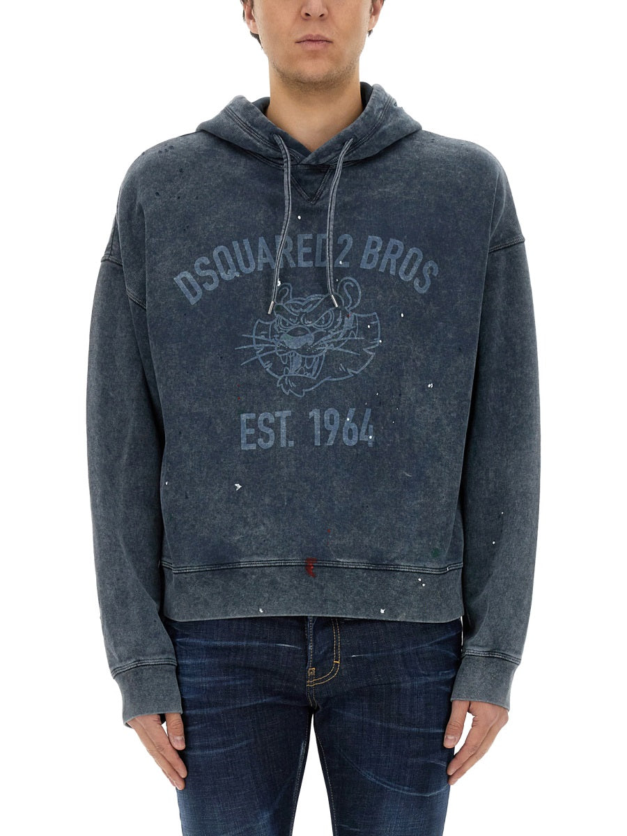 Dsquared Men Sweatshirt With Logo Print