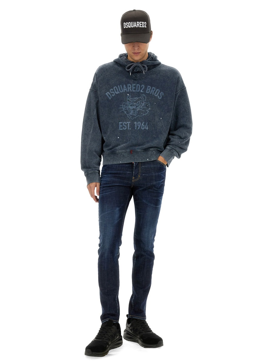 Dsquared Men Sweatshirt With Logo Print