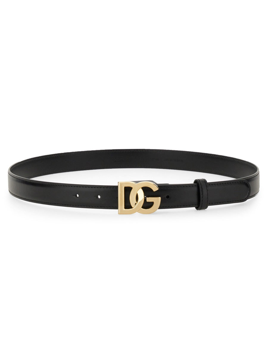 Dolce & Gabbana Women Belt With Logo Buckle