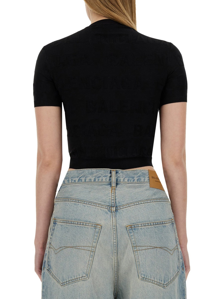Balenciaga Women Cropped Shirt