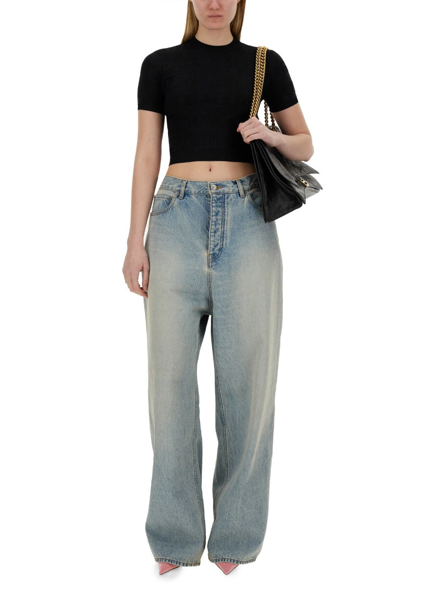 Balenciaga Women Cropped Shirt