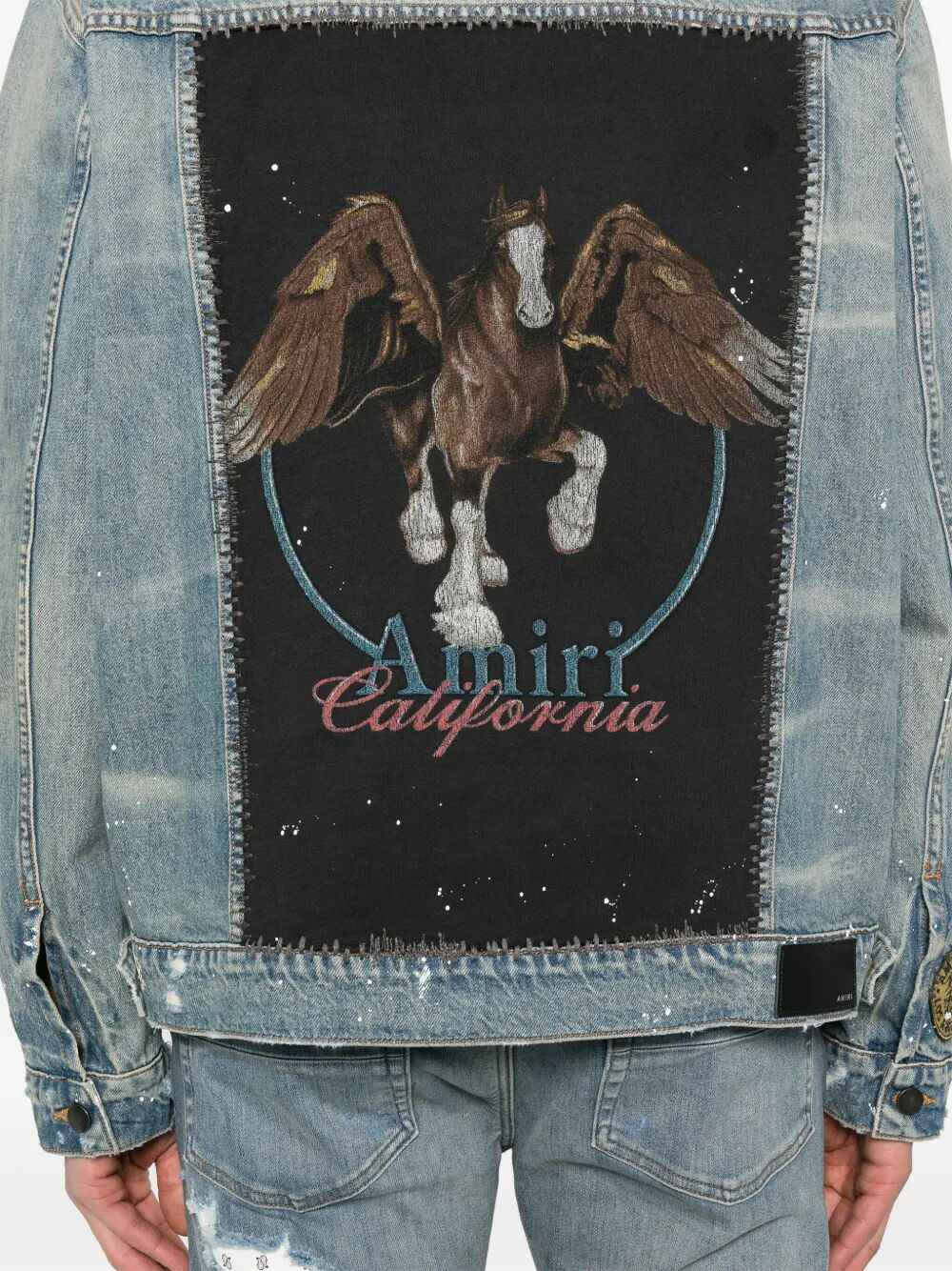 Amiri Unisex Vintage Pegasus Trucker Jacket