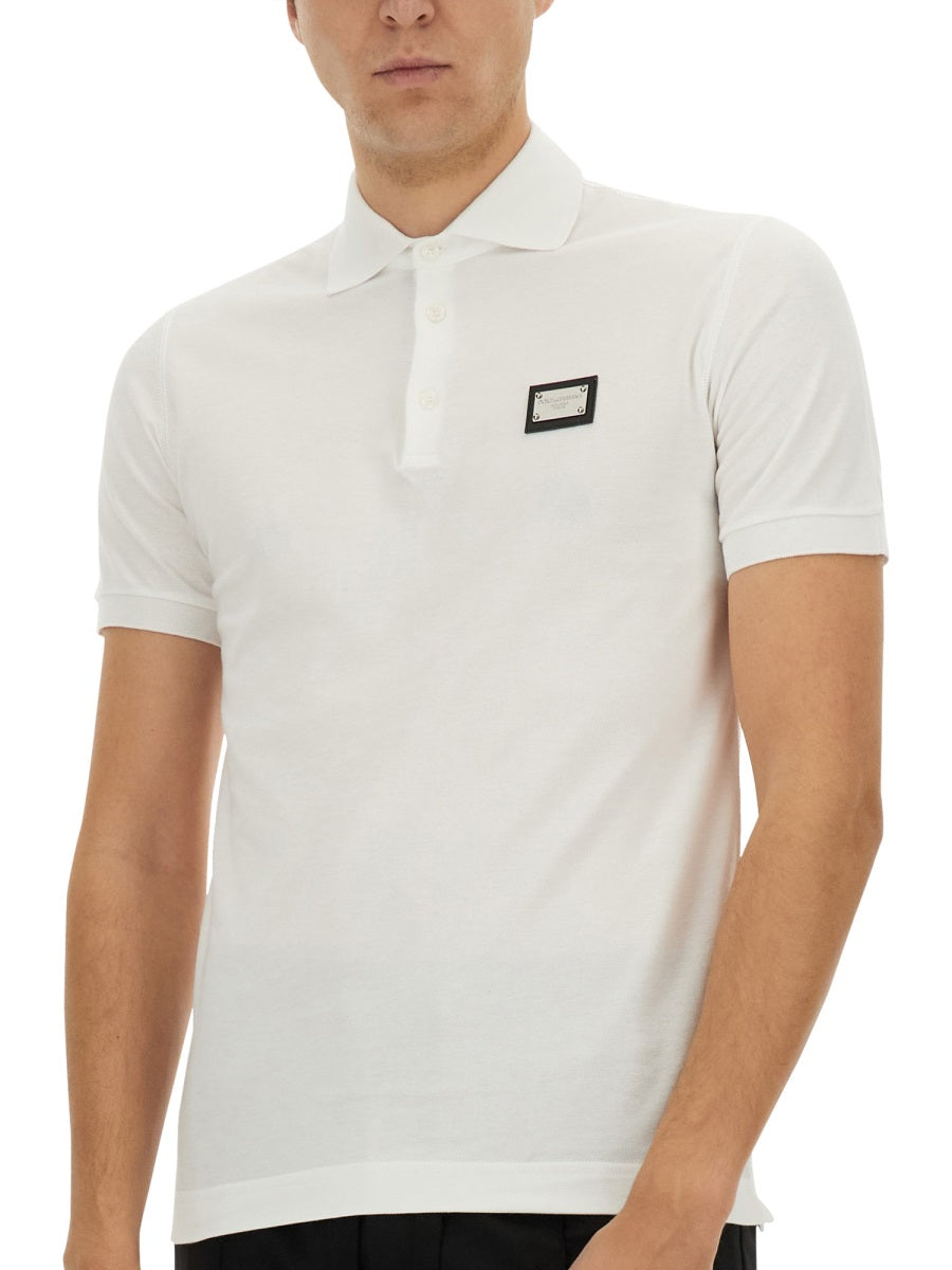 Dolce & Gabbana Men Polo With Logo