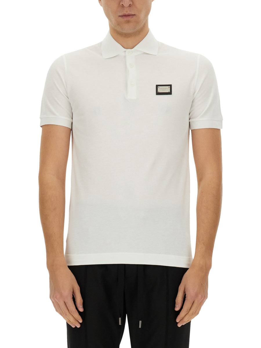 Dolce & Gabbana Men Polo With Logo