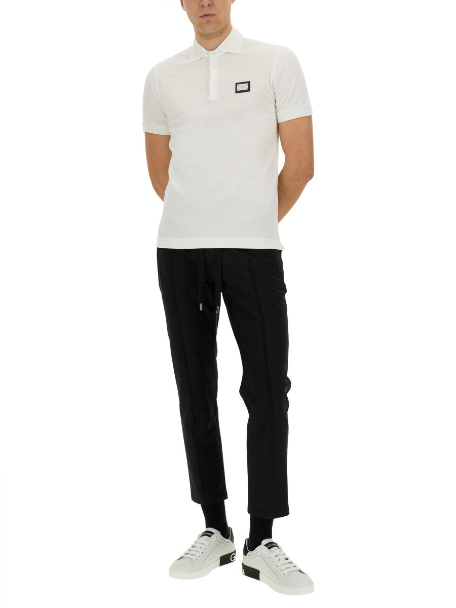 Dolce & Gabbana Men Polo With Logo