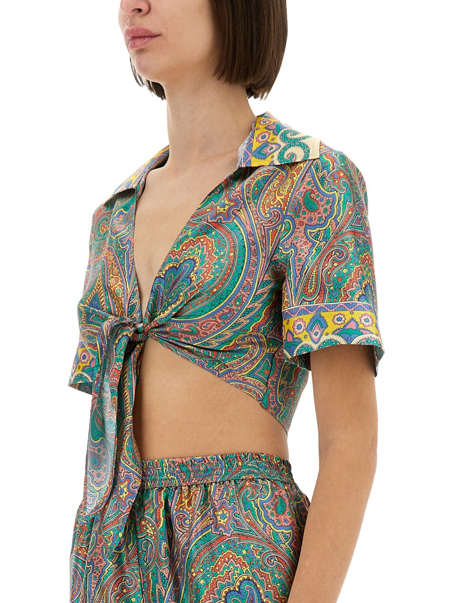 Etro Women Silk Top