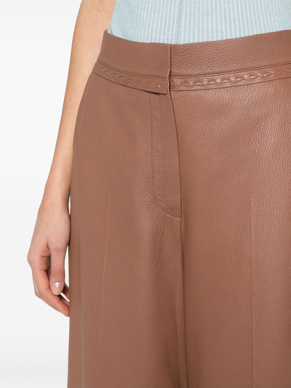Fendi Women Pantaloni In Pelle
