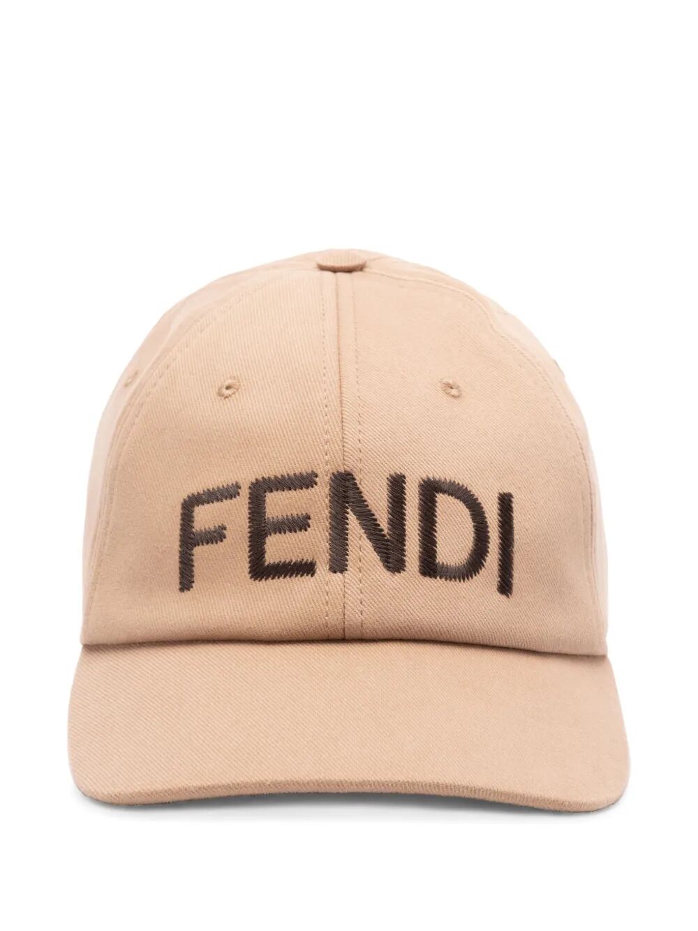 Fendi Men Fendi Roma Embroidery Cotton Baseball Cap