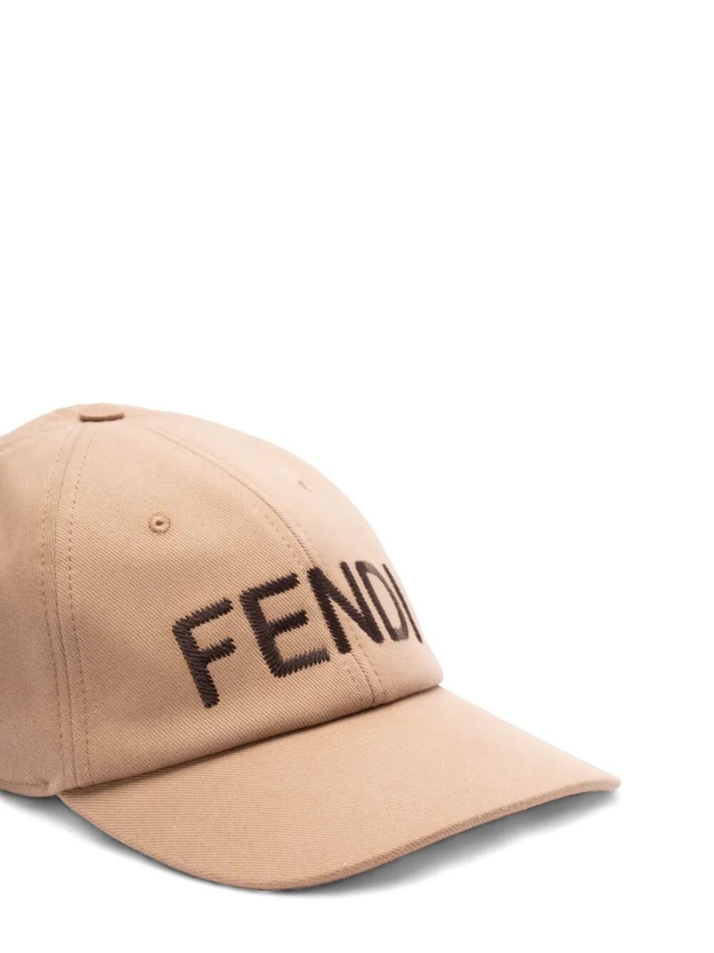 Fendi Men Fendi Roma Embroidery Cotton Baseball Cap