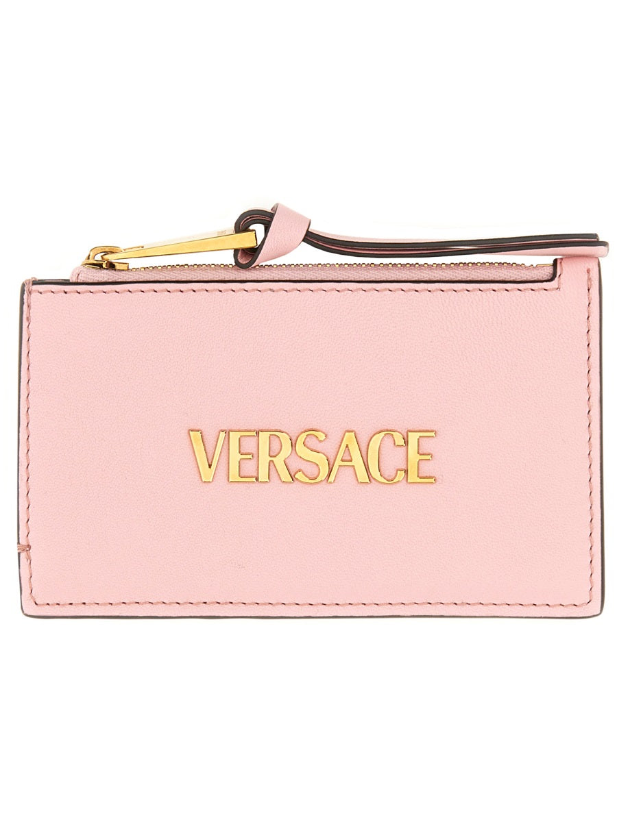 Versace Women Zippered Card Holder