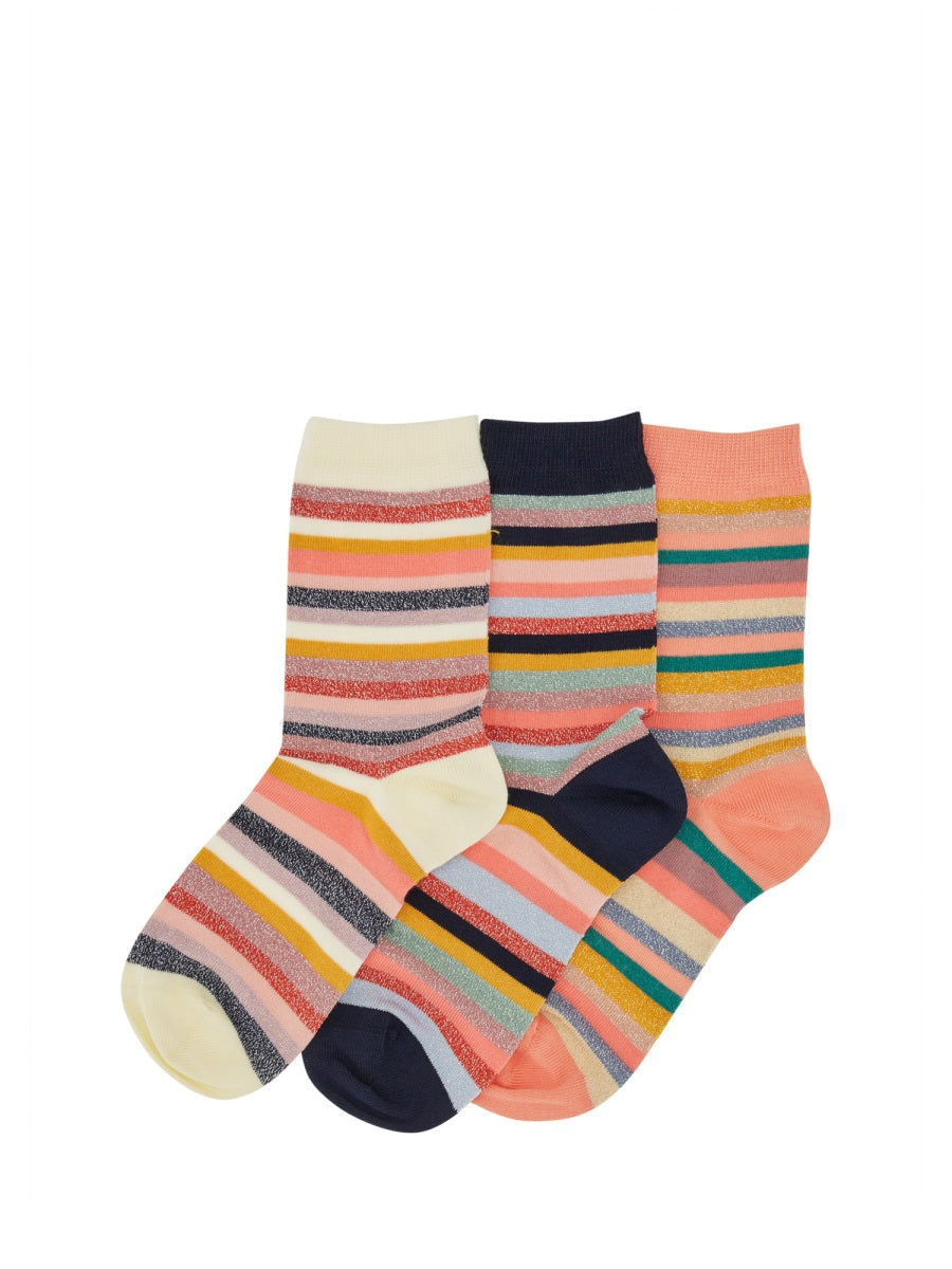 Paul Smith Women 3-Pack Socks "Signature Stripe"