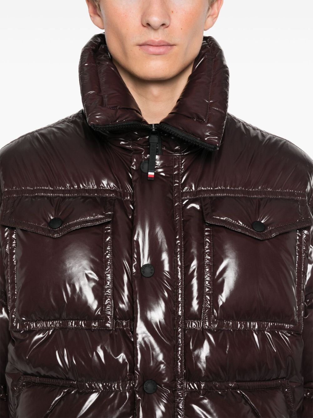 Moncler Men Grenoble Tecka Glossy Finish Down Jacket